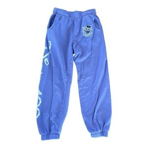 Disney Parks 100 Years Of Wonder Embroidered Purple Sweatpants Adult EXTRA SMALL